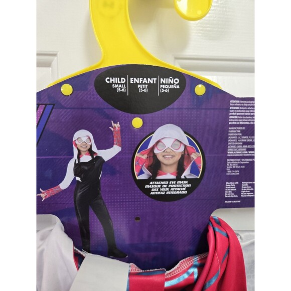 Girl's Marvel Spider-Gwen Spiderman Superhero Comic Costume 5-6 - Picture 3 of 3